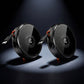 Two black ChubbyCable portable wireless chargers side-by-side