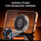 Foldable magnetic wireless charger with integrated phone stand