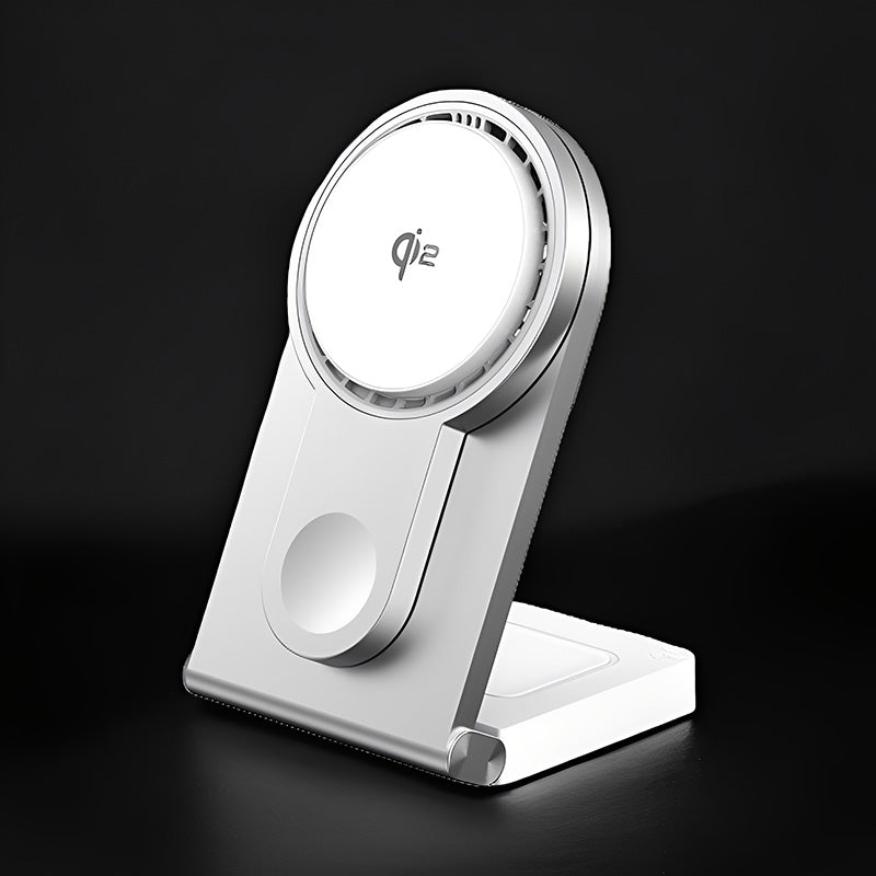 Qi2 certified 3-in-1 magnetic wireless charging dock