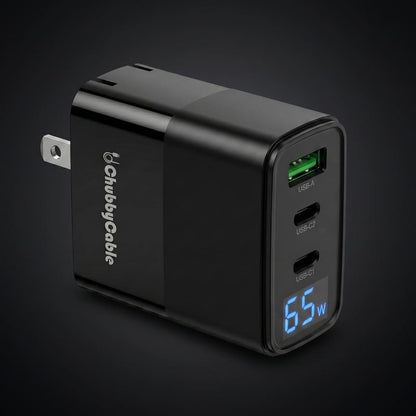 ChubbyCharge Trio – 65W 3-Port Charger