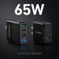 ChubbyCharge Trio – 65W 3-Port Charger