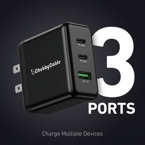 ChubbyCharge Trio – 65W 3-Port Charger
