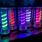 ChubbyGlow SpiralNova - Transparent RGB LED Light，USB Powered Mood Lighting for Car/Bedroom/Parties