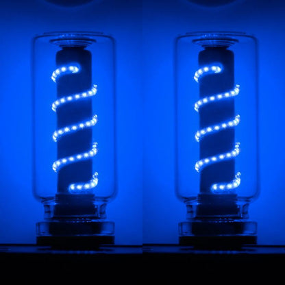 ChubbyGlow SpiralNova - Transparent RGB LED Light，USB Powered Mood Lighting for Car/Bedroom/Parties