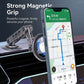 Close-up of a strong magnetic phone holder attached to a vehicle dashboard.