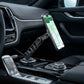Smartphone mounted on a car dashboard using a multi-joint magnetic stand.