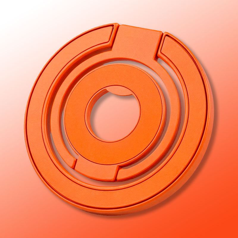 Orange magnetic phone ring stand