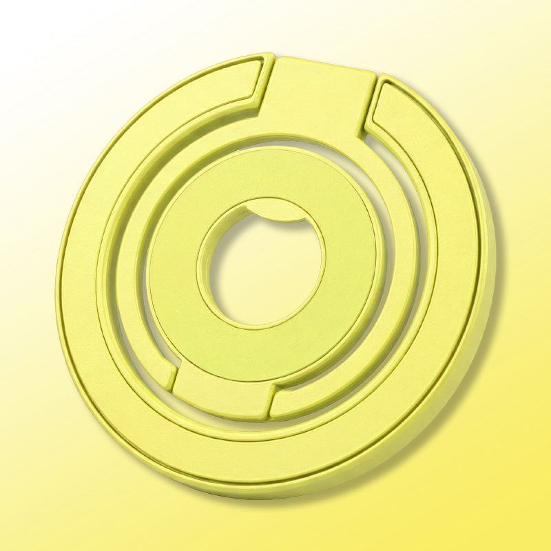 Yellow magnetic phone ring holder