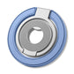 Blue and silver circular phone ring holder