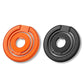 Orange and black circular phone ring holders
