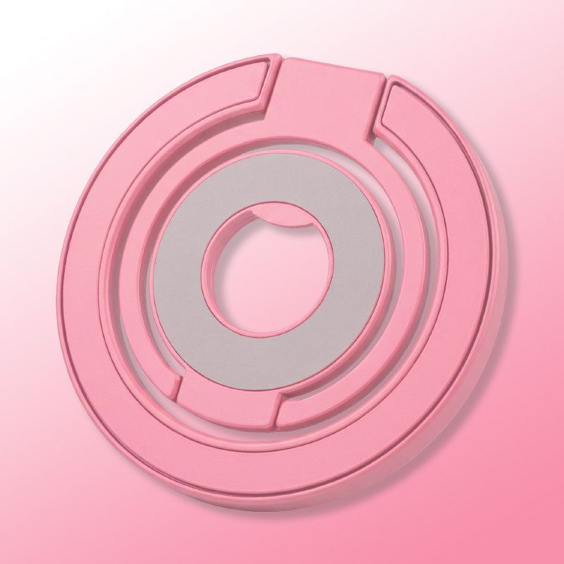 Light pink magnetic phone ring holder