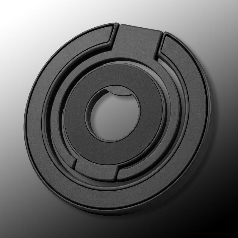 Black magnetic phone ring stand