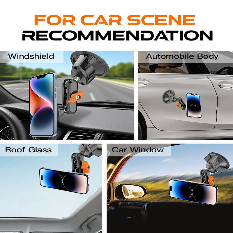 ChubbyCable car phone mount used on windshield, car body, and window