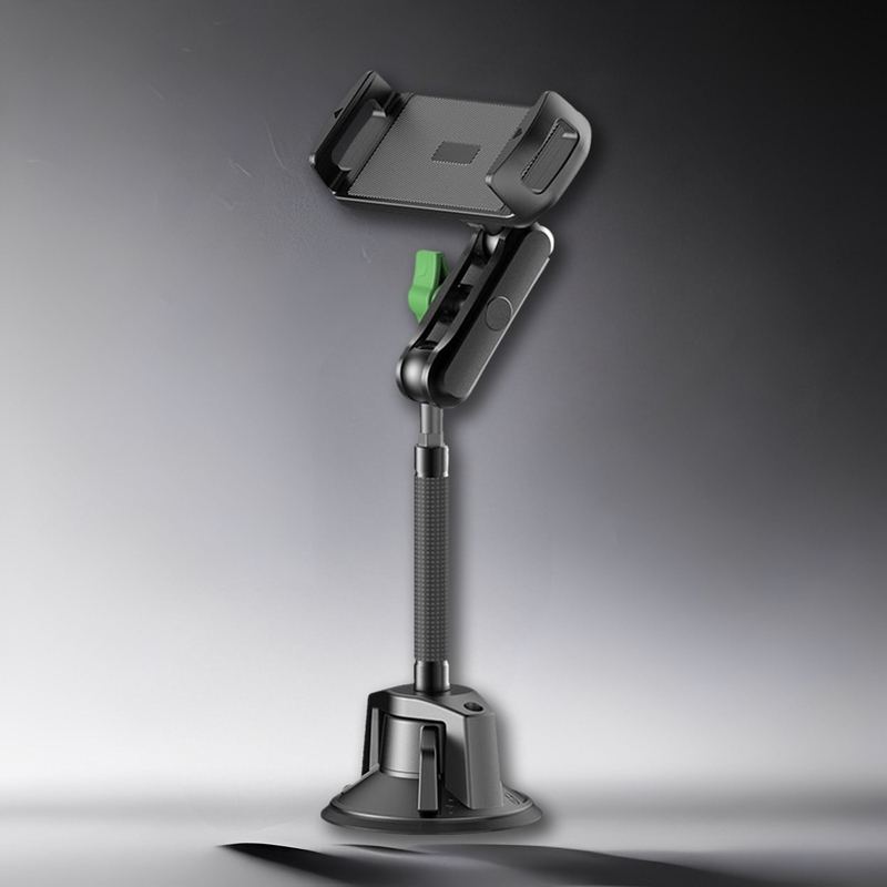 Flexible mobile phone holder with suction cup