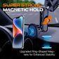 Strong magnetic phone mount with ring-shaped magnets