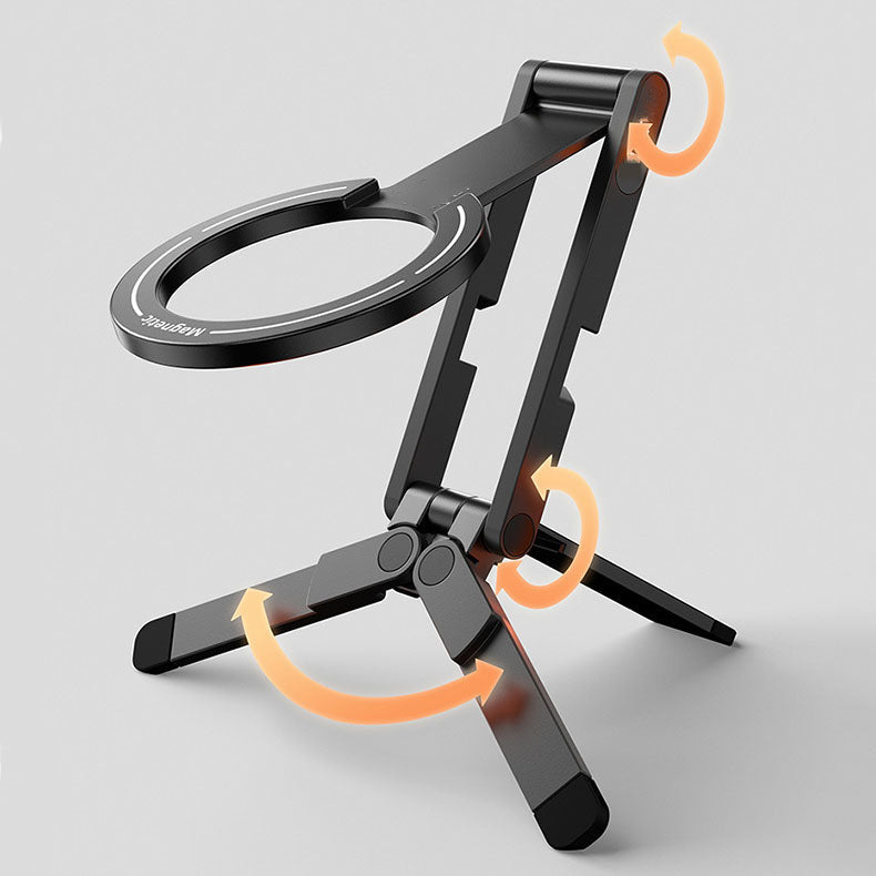 Adjustable magnetic phone tripod stand