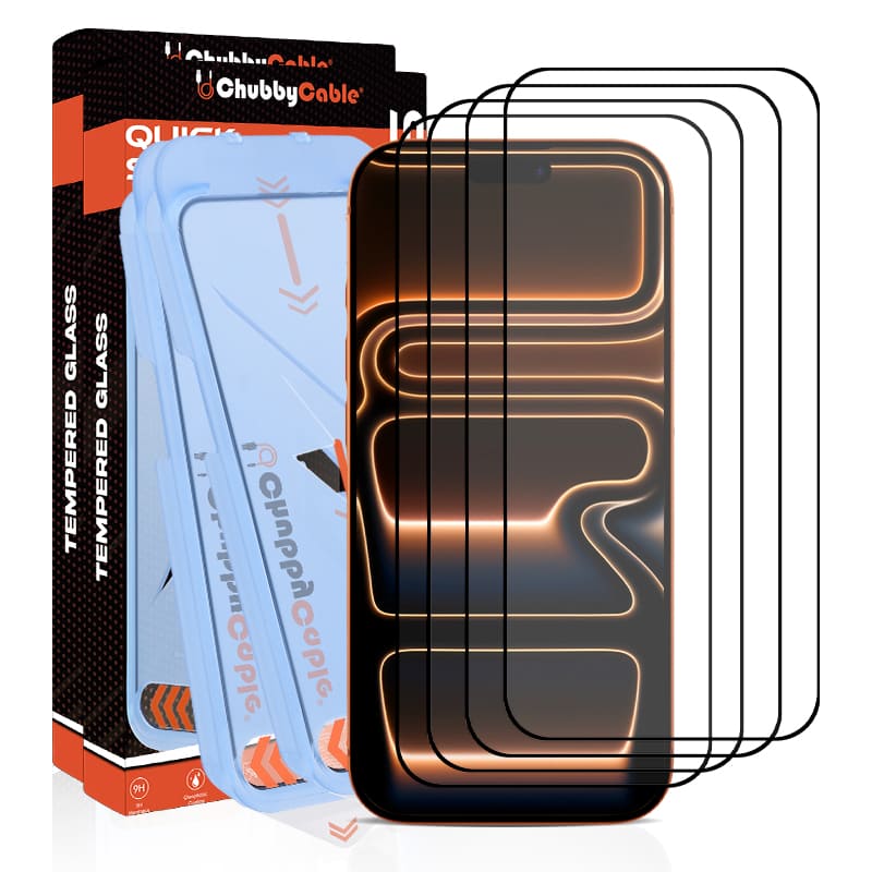 Chubbycable SpyBlocker - Military-Grade Privacy Screen with Magic Installer & Self-Cleaning Adhesive