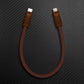 Brown USB-C to Lightning cable