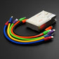 Collection of colorful ChubbyCable short fast charging cables and a power bank.