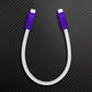 White USB-C to USB-C cable with purple connectors.