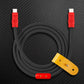 Black and red USB-C to USB-C heavy duty cable