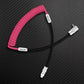 "Color-Blocked Chubby" 2-In-1 90° Elbow Spring Silicone Braided Cable