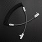"Color-Blocked Chubby" 2-In-1 90° Elbow Spring Silicone Braided Cable