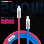 "Color-blocking Chubby" Charge Cable