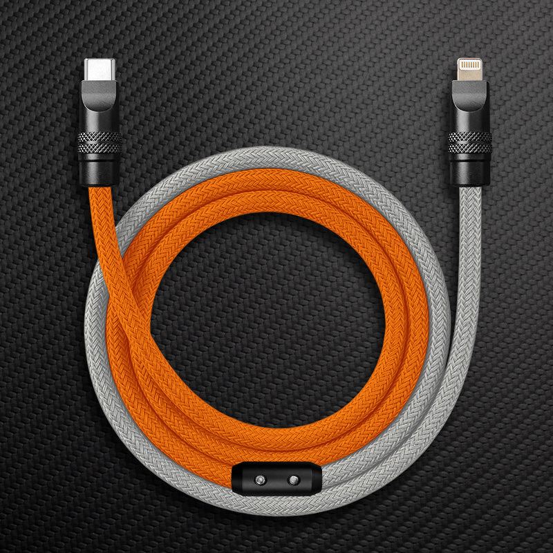"ColorWeave Chubby" Vibrant Dual-Tone 240W Fast Charge Cable