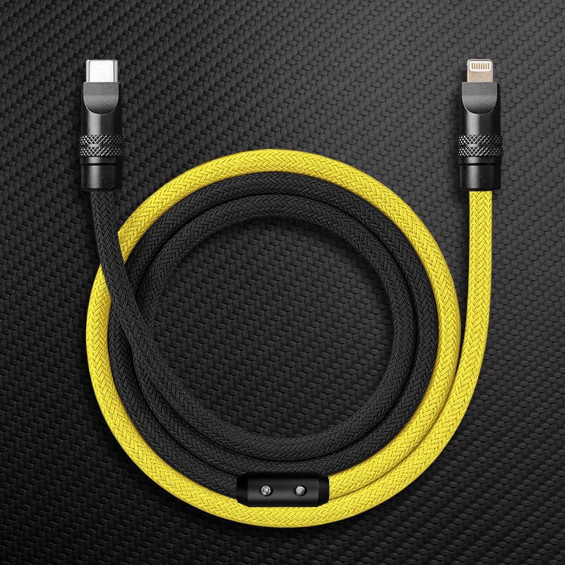 "ColorWeave Chubby" Vibrant Dual-Tone 240W Fast Charge Cable