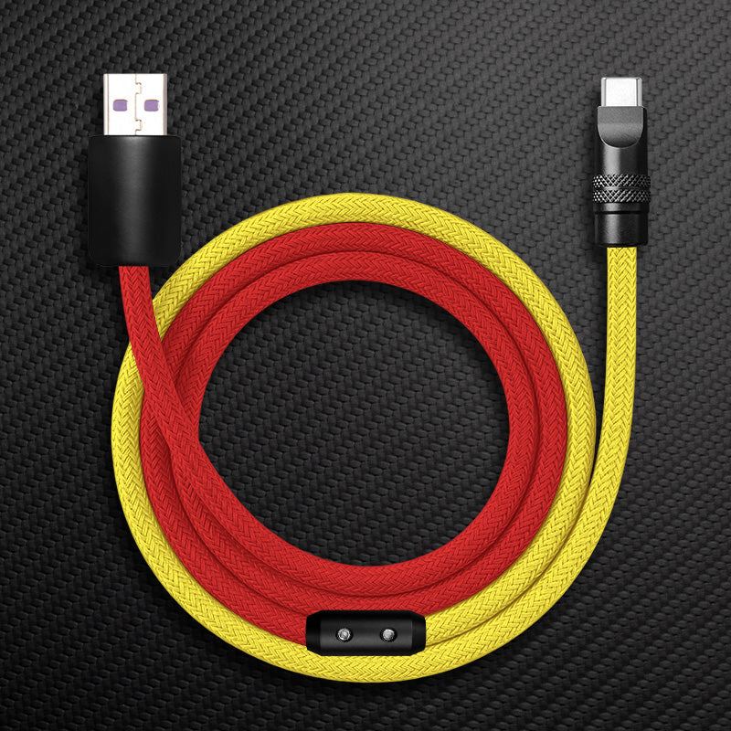 "ColorWeave Chubby" Vibrant Dual-Tone 240W Fast Charge Cable - More Colors