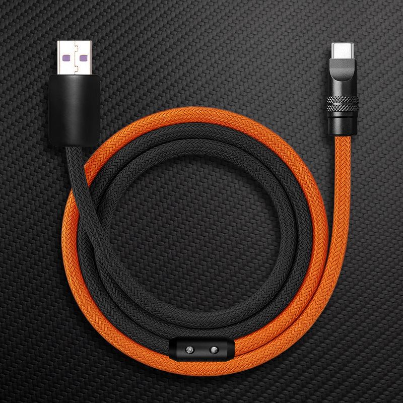 "ColorWeave Chubby" Vibrant Dual-Tone 240W Fast Charge Cable - More Colors
