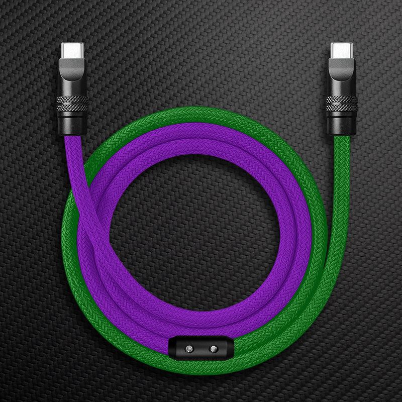 "ColorWeave Chubby" Vibrant Dual-Tone 240W Fast Charge Cable