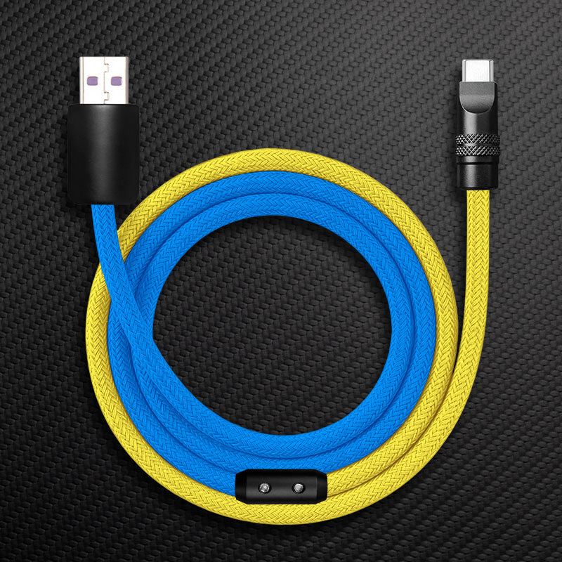 "ColorWeave Chubby" Vibrant Dual-Tone 240W Fast Charge Cable