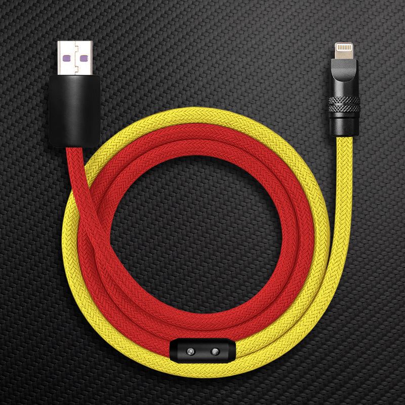 "ColorWeave Chubby" Vibrant Dual-Tone 240W Fast Charge Cable - More Colors