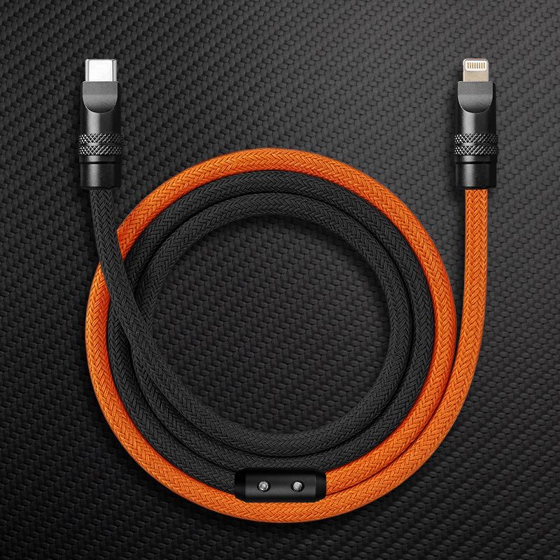 "ColorWeave Chubby" Vibrant Dual-Tone 240W Fast Charge Cable - More Colors