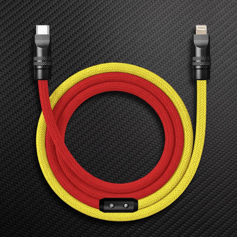 "ColorWeave Chubby" Vibrant Dual-Tone 240W Fast Charge Cable - More Colors