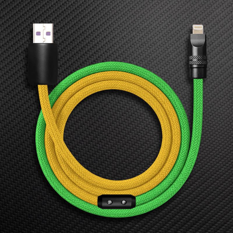 "ColorWeave Chubby" Vibrant Dual-Tone 240W Fast Charge Cable