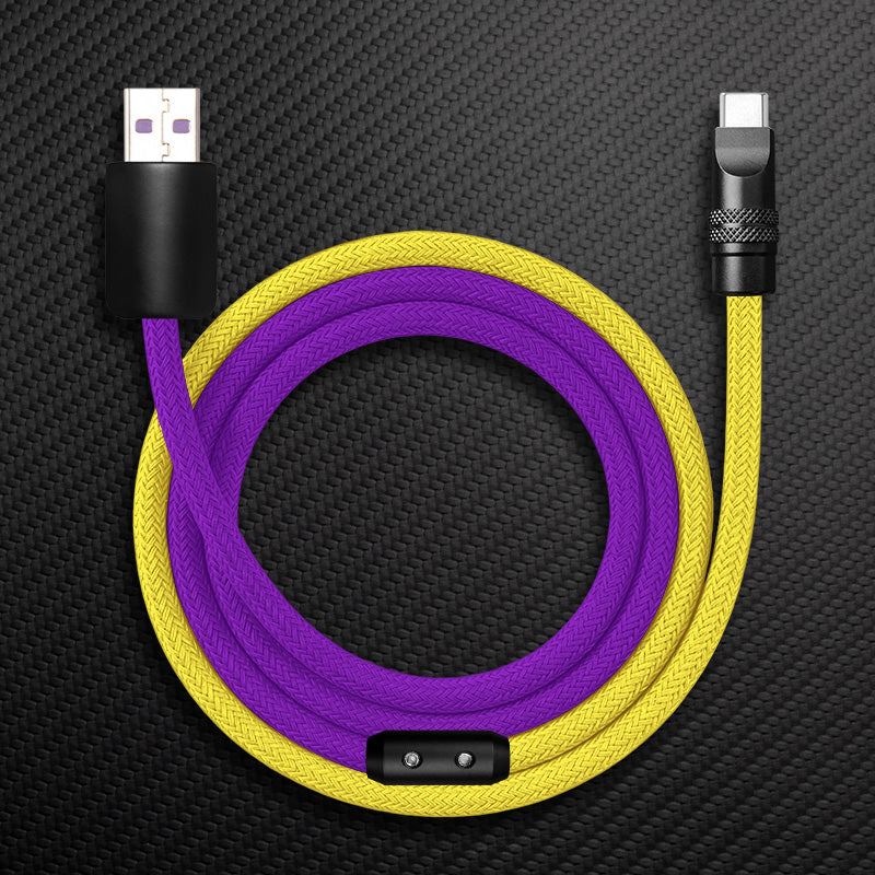 "ColorWeave Chubby" Vibrant Dual-Tone 240W Fast Charge Cable - More Colors