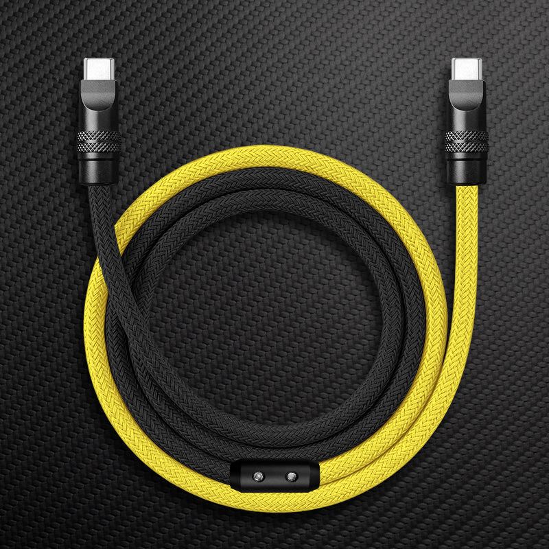 "ColorWeave Chubby" Vibrant Dual-Tone 240W Fast Charge Cable