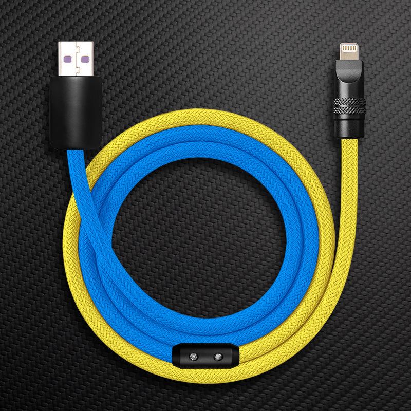 "ColorWeave Chubby" Vibrant Dual-Tone 240W Fast Charge Cable
