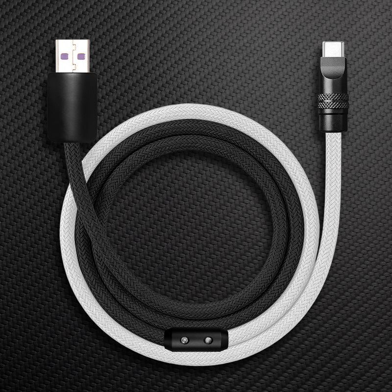 "ColorWeave Chubby" Vibrant Dual-Tone 240W Fast Charge Cable