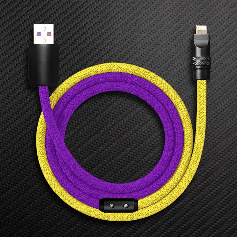 "ColorWeave Chubby" Vibrant Dual-Tone 240W Fast Charge Cable - More Colors