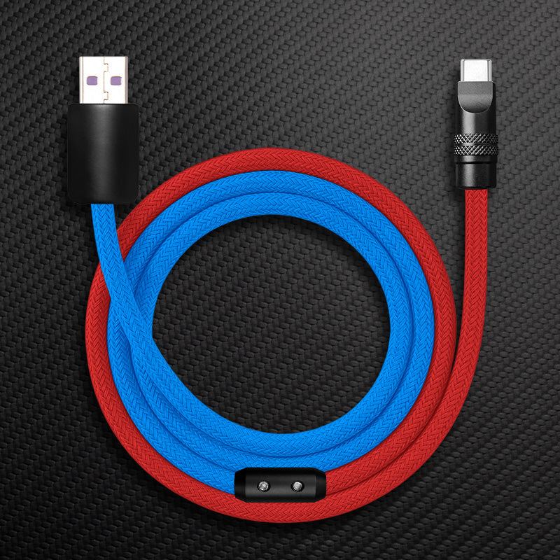 "ColorWeave Chubby" Vibrant Dual-Tone 240W Fast Charge Cable - More Colors