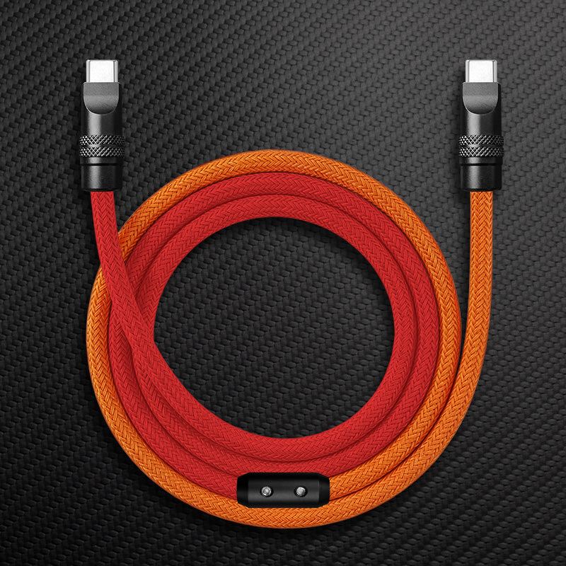 "ColorWeave Chubby" Vibrant Dual-Tone 240W Fast Charge Cable