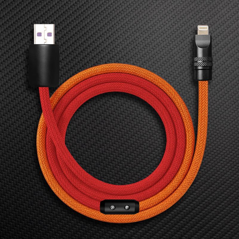 "ColorWeave Chubby" Vibrant Dual-Tone 240W Fast Charge Cable