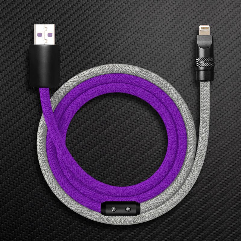 "ColorWeave Chubby" Vibrant Dual-Tone 240W Fast Charge Cable - More Colors