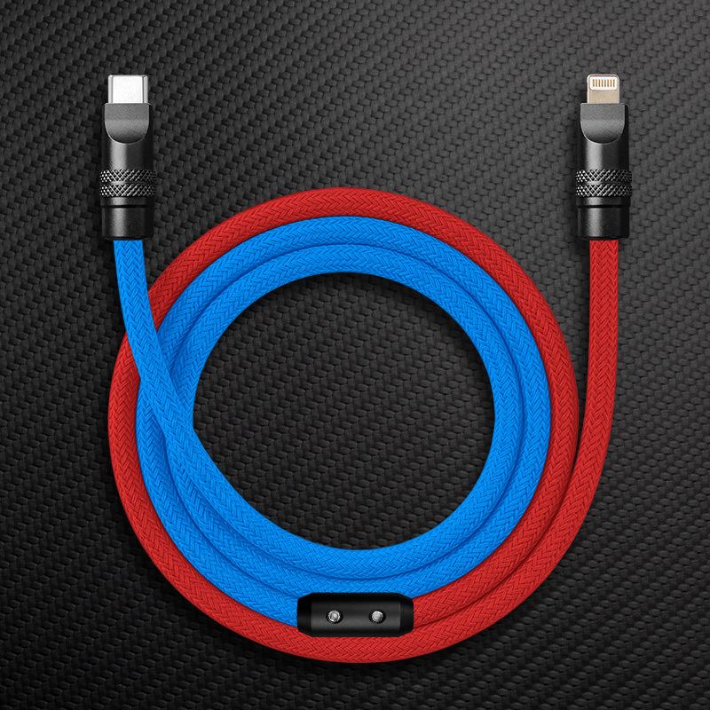 "ColorWeave Chubby" Vibrant Dual-Tone 240W Fast Charge Cable - More Colors
