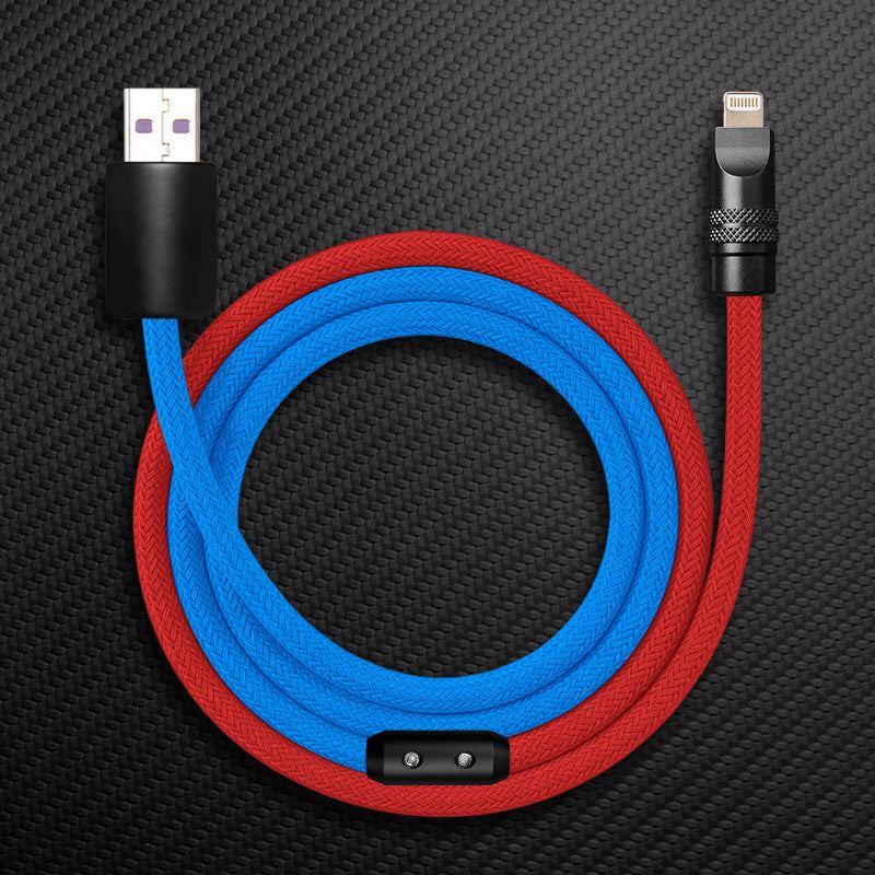 "ColorWeave Chubby" Vibrant Dual-Tone 240W Fast Charge Cable - More Colors