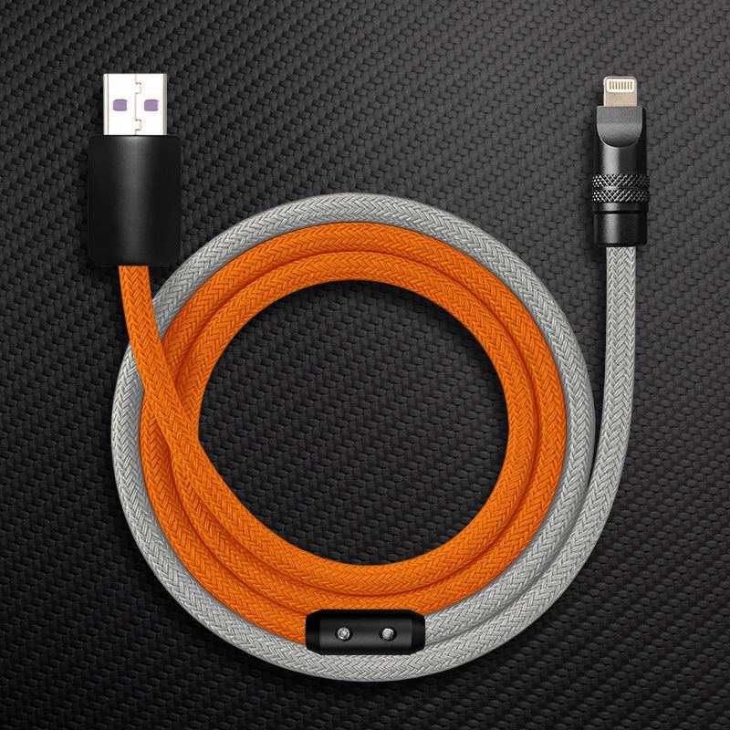 "ColorWeave Chubby" Vibrant Dual-Tone 240W Fast Charge Cable